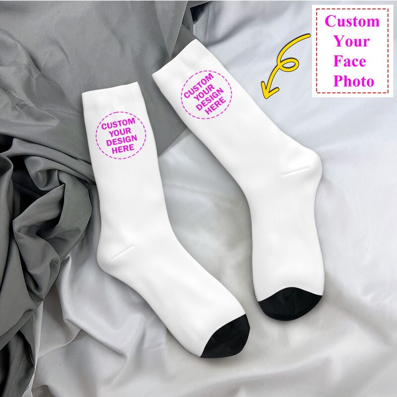 ถุงเท้าลายสกรีนส่วนตัว โลโก้ ข - Dress Sock Men บทวิจารณ์และราคา