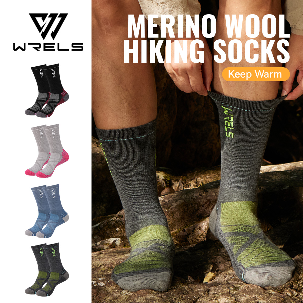 ถุงเท้าขนแกะเมอริโน WRELS 1/2/ - Wool Hiking Sock บทวิจารณ์และราคา