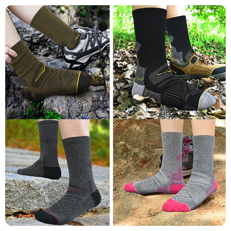 ถุงเท้าขนแกะเมอริโนสำหรับเดินป - Wool Hiking Sock บทวิจารณ์และราคา