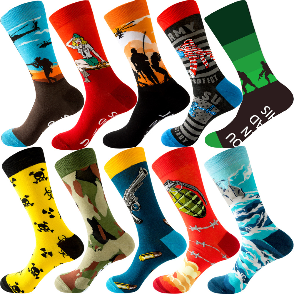【10 คู่】แพ็คถุงเท้าคู่รักชายหญ - Cotton Crew Sock Pack บทวิจารณ์และราคา