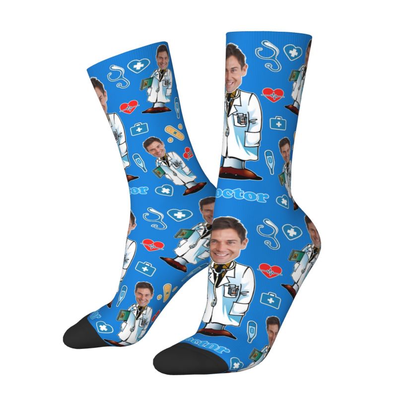 ถุงเท้าข้อสั้นลายหน้าคนแบบกำหน - Dress Sock Men บทวิจารณ์และราคา