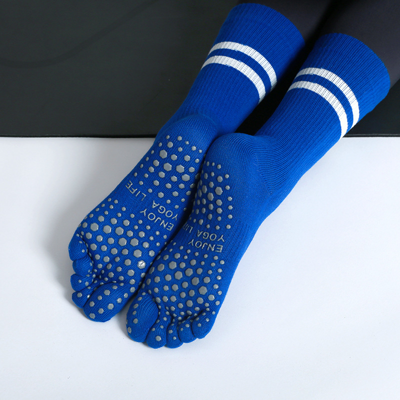 ถุงเท้าโยคะห้านิ้วกันลื่นสำหรั - Knee High Sock Women บทวิจารณ์และราคา